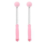 GALPADA Lot de 2 Marteaux de Massage à Ressorts Rose, Outil de Massage Manuel Portatif pour Dos, Épaules et Nuque, Masseur Musculaire Compact en Tpr et Pp, Détente Profonde Fatigue, Usage
