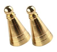 GALPADA Lot de 2 Moules à Cônes de Parfum en Laiton Finement Travaillés pour Fabrication DIY, Forme Conique pour Décoration et Usage Créatif