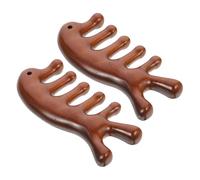 GALPADA Lot De 2 Peignes De Massage En Bois Pour Cuir Chevelu Peigne Guasha En Bois De Santal Brosse De Pression Méridienne Brosse À Cheveux
