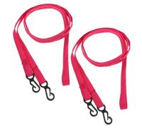GALPADA Lot de 2 Pinces à Moufles Élastiques pour Garçon et Filles, Bretelles Porte-moufles de Ski Rose Fuchsia, Corde Suspendue Autour du Cou, Accessoires Hiver Anti-Perte pour Sports