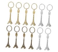 GALPADA Lot de 2 Porte-clés en Métal Tour Eiffel Mini Pendentifs pour Téléphone Voiture Anniversaire/saint-valentin 12 Pièces