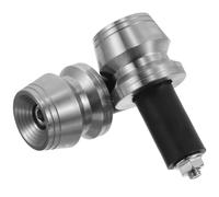 GALPADA Lot de 2 Set de Embouts de Guidon de Moto en Acier Inoxydable Anti-Collision Universels Protège-Guidon Résistants aux Intempéries pour Guidons Standards Accessoires Moto pour