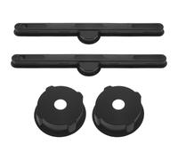GALPADA Lot de 2 Sets de Sets de Ensembles D'accessoires Pliables pour Table D'ordinateur Portable en Plastique Noir Porte-gobelet Anti-Renversement et Emplacements pour Cartes,