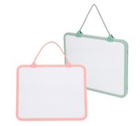 GALPADA Lot de 2 Tableaux Blancs Effaçables à Sec Multifonctions en Plastique Corde Suspendre pour Bureau et Étudiants, pour Dessin et Mémo