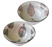 GALPADA Lot de 2 Tasses à Thé en Céramique Style Rétro Service à Thé Kung Fu Motifs Feuilles Rouges et Sombres Tasse de Dégustation pour Maison