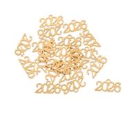 GALPADA Lot De 20 Breloques De De Diplôme 2026 : Pendentifs Décoratifs De Pompon Avec Chiffres 2026 Pour La Fabrication De Bijoux De De Diplôme Nouvel An