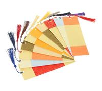 GALPADA Lot de 20 Marque-Pages Vierges en Papier 7X21 CM Style Graffiti Non Peint Couleur Poisson Œufs Dorés Mélangés pour DIY Calligraphie et Lecture Biblique