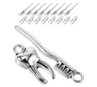GALPADA Lot de 20 Pendentifs 3D Dents et Brosses à Dents Réalistes Breloques pour Création de Bijoux DIY Accessoires Décoratifs pour Bracelets Colliers et Paquet Présent Original