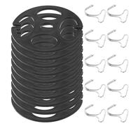 GALPADA Lot de 20 Sets de Sets de Crochets en Métal et Plastique pour Housses de Siège Auto, Fixation Sécurisée, Installation Facile, Accessoires Polyvalents pour Voitures et SUV