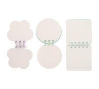 GALPADA Lot de 3 Blocs-notes Mignons en Papier Couverture en Silicone, Solide et Pratiques Bureau Réunions en Déplacement