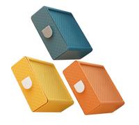 GALPADA Lot De 3 Boîtes De Bureau à Tiroirs En Plastique Transparent Petit Format Multifonction Pour Rangement Papeterie Et Cosmétiques Bureau Élève Domicile Couleurs Assorties