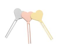 GALPADA Lot de 3 Clés de Tube en Métal de Cœur, Presse Dentifrice Léger et Multifonctionnel, Accessoires Pratiques pour Cosmétiques en Voyage la Maison