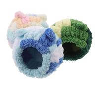 GALPADA Lot de 3 Lits Hamacs en Peluche pour Oiseaux, Nid Douillet Portable pour Canaris et Pinsons, Simulation D'habitat Naturel, Usage Intérieur et Extérieur