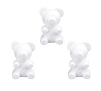GALPADA Lot De 3 Ours À Modeler en Mousse 20.00X13.00X12.00 Cm Accessoires DIY pour Artisanat Saint-Valentin DéCoration CréAtive pour FêTe Et Cadeaux