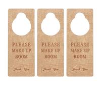 GALPADA Lot de 3 Panneaux à Suspendre « Bébé Qui Dort » en Polyuréthane Doux, Couleur Beige Clair, Panneau de Porte Décoration Chambre Bébé pour Silence et Intimité, pour Nursery et