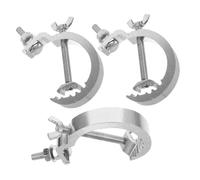 GALPADA Lot de 3 Pinces Légères en Alliage D'aluminium Argenté pour Éclairage de Scène Stabilité Renforcée, Usage Polyvalent pour Performances et Spectacles