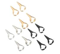 GALPADA Lot de 30 Bagues Punk Griffe en Alliage de Zinc Métallique, Anneaux Ouverts Dorés, Argentés et Noirs, Bijoux Cosplay pour Femmes et Filles, Accessoires Halloween Fête, Taille