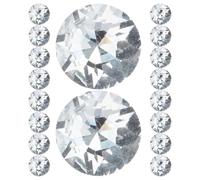 GALPADA Lot de 30 Boutons Strass pour Canapé en Acrylique, Clous Décoratifs Faciles à Installer pour Décoration Murale et Ameublement Polyvalent à Domicile