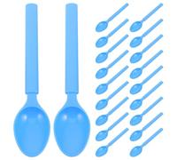 GALPADA Lot de 30 Cuillères en Silicone Souple Ergonomiques Bord Arrondi, Réutilisables et Silencieuses, Restauration en Prison Cuisine