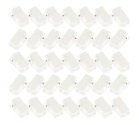 GALPADA Lot de 35 Clips Muraux Auto-adhésifs Transparents en Plastique et Fer, Pince à Ressort pour Cartes D'identité, pour Bureau et Salons Professionnels