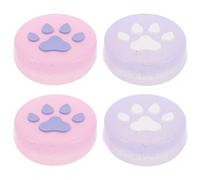 GALPADA Lot de 4 Capuchons de Pouce en Silicone Lumineux de Patte de Chat, Accessoires Switch, Protège-Pouces Ergonomiques pour Manette, Grip de Rechange pour Jeu Nocturne