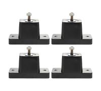 GALPADA Lot de 4 Coussinets de Camping en Caoutchouc Noir pour Amortir Vibrations de L'unité Extérieure de Climatisation, Robustes et Épaissis Support Simple et Élégant
