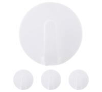 GALPADA Lot de 4 Crochets Magnétiques Blancs pour Réfrigérateur Fixation Puissante par Absorption Compact et Polyvalent pour Porte-Clés et Rangement la Cuisine