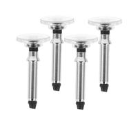 GALPADA Lot de 4 Embouts de Stylet Argenté en Fer Design D'aspiration Forte et Marquage Précis pour Stylet de Remplacement Compatible Smartphones et Tablettes en Divertissement et Étude