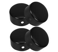 GALPADA Lot de 4 Embouts Noirs pour Main Courante D’Escalier en Acier Inoxydable Cache-Embouts de Protection 45 MM Accessoires de Fixation pour Rampe D’Escalier Adaptés aux Escaliers