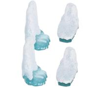 GALPADA Lot de 4 Figurines Mini Icebergs en Résine pour Micro-Paysage
