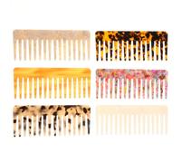 GALPADA Lot de 4 Peignes Démêlants en Acétate Antistatique 151X61 CM Couleurs Variées Peignes Coiffure pour Cheveux Épais Bouclés et Ondulés Outil Coiffant Pratique pour Femmes et