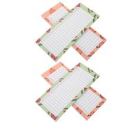 GALPADA Lot de 4 Petits Blocs-notes Détachables Motif Fruits, Format Mini, Papier pour Agenda Quotidien, Carnet D'affaires et Planificateur D'horaire, Usage Bureau et Maison