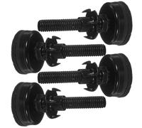 GALPADA Lot de 4 Pieds de Meubles Réglables en Hauteur, Filetage 3/8-16, Patins Feutre Intégrés, en Acier Carbone et Polypropylène, Adaptés pour Meubles D’Intérieur et Rallonges