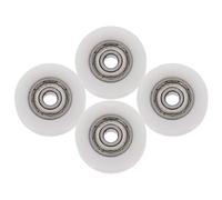 GALPADA Lot de 4 Poulies en Nylon Roulement à Billes, Style Simple et Élégant, Légères Glissement Fluide, pour Portes Coulissantes et Applications Résidentielles