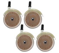 GALPADA Lot de 4 Roues Pivotantes Silencieuses pour Trotteur et Poussette Roues Avant en Plastique Résistantes à L’Usure Compatibles Sols Bois et Carrelage Accessoires de Rechange pour