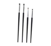 GALPADA Lot De 4 Set De Pinceaux Eyeliner De Précision En Poils De Martre Petits Pour Maquillage Des Yeux Femmes Usage Quotidien