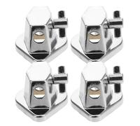 GALPADA Lot de 4 supports de pieds de tom basse avec vis, fixation pour grosse caisse, en alliage, avec bonne endurance, pour salles de répétition et studios d’enregistrement