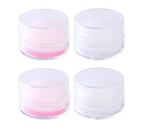 GALPADA Lot de 4 Tampons de Transfert d'Ongles en Silicone Souple Accessoires de Manucure DIY Couleurs Rose et Blanc pour Nail Art Professionnel et Personnel Outils Polyvalents pour
