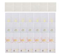 GALPADA Lot de 40 sets de Mini Cartes D’Anniversaire Vierges avec Enveloppes Format 95 X 7 CM Assortiment 4 Modèles Joyeux Anniversaire pour Vœux Personnels et Professionnels