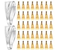 GALPADA Lot de 400 Pièces Bélières en Fer pour Fabrication Artisanale de Bijoux, Fermoirs de Pendentif de Collier Pratiques et Rapides, pour Bracelet Craft Bails