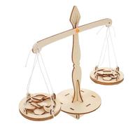 GALPADA Lot De 5 Balances Mathématiques pour L'Apprentissage des Sciences Kit D'Expérimentation De Matériel pour Kit Balance avec Poids