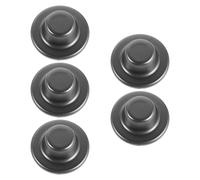 GALPADA Lot de 5 Caches-trous Universels pour Climatiseur Mural, Plaques de Finition Plastiques Grises de 80 Mm, Cache de Prise Murale Ac Étanche pour Décoration Intérieure et Protection