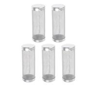 GALPADA Lot de 5 Filtres D’Aquarium en Acier Inoxydable 16 MM Grilles de Protection pour Alevins et Crevettes Préfiltre Anti-Débris pour Entrée D’Eau Crépine Solide pour Filtration