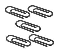 GALPADA Lot de 5 Pinces à Billets en Acier Inoxydable Noir Mini-Trombones Multifonctions Porte-Cartes Compact pour Poche Usage Bureau et Voyage