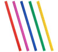 GALPADA Lot de 5 Règles Magnétiques en Plastique 29 Cm Échelle Colorée, Forte Élasticité, Facile à Localiser, pour Élèves et Architectes, pour École et Dessin