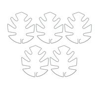 GALPADA Lot de 5 Supports pour Tiges de Plantes Grimpantes Vert Treillis Réutilisable de Feuille de Monstera Tuteur Stable pour Jardin Extérieur et Pots Suspendus Support de Croissance