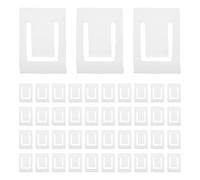 GALPADA Lot de 50 Clips de Restriction d'Angle pour Charnières de Porte d'Armoire Butée à 90° en Plastique Robuste Limiteur d'Ouverture pour Protection Murale Usage en Ameublement et