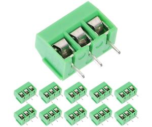 GALPADA Lot de 50 Connecteurs de Bornier Électrique à Vis, Terminal Isolant en Cuivre Cpv Léger, pour Raccord Fil Électrique et Circuits Imprimés