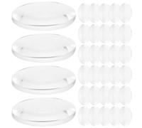 GALPADA Lot de 50 Lentilles Convexes Transparentes Double Face en Acrylique 1 Pouce pour Enseignement Scientifique et Projets DIY Éducatifs
