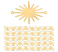 GALPADA Lot de 50 Pendentifs Breloques Soleil en Alliage 22X26Mm pour Fabrication de Bijoux DIY Charms Artisanaux Légers et Résistants Accessoires pour Bracelets Colliers et Créations